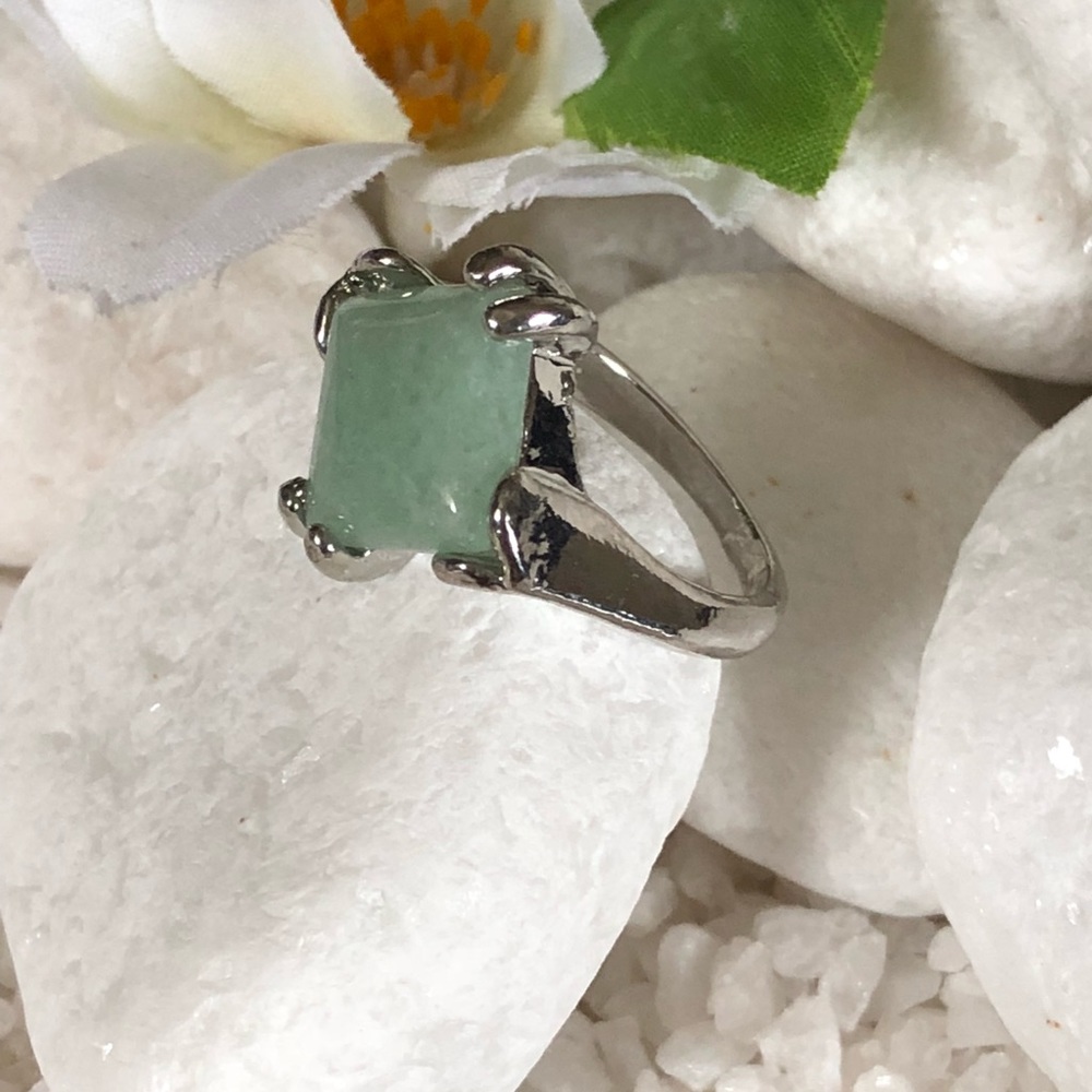 🛍NATURAL GREEN AVENTURINE RING🌸✨